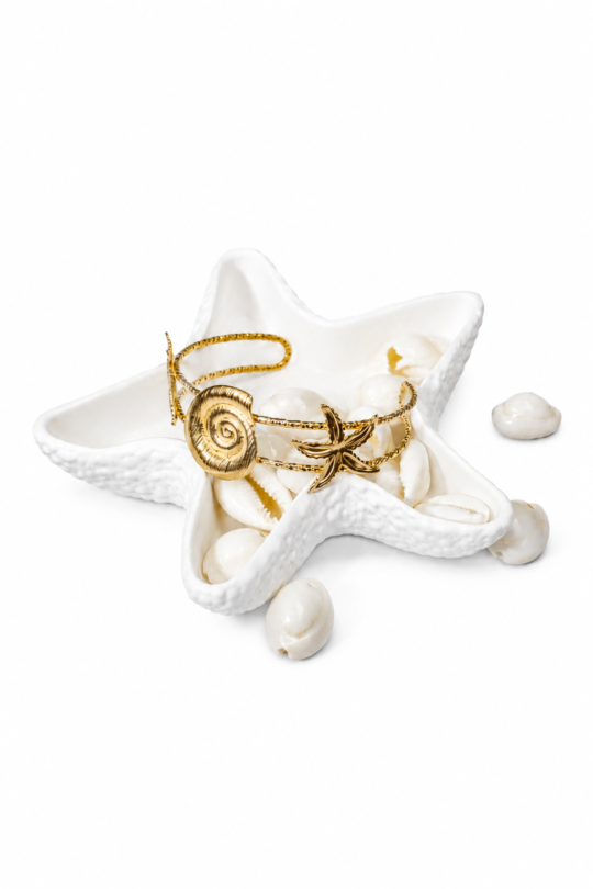 Luxury Gold Celestial Charm Bracelet for Women | Moon & Star Adjustable Bracelet | Elegant Designer Fashion Jewelry