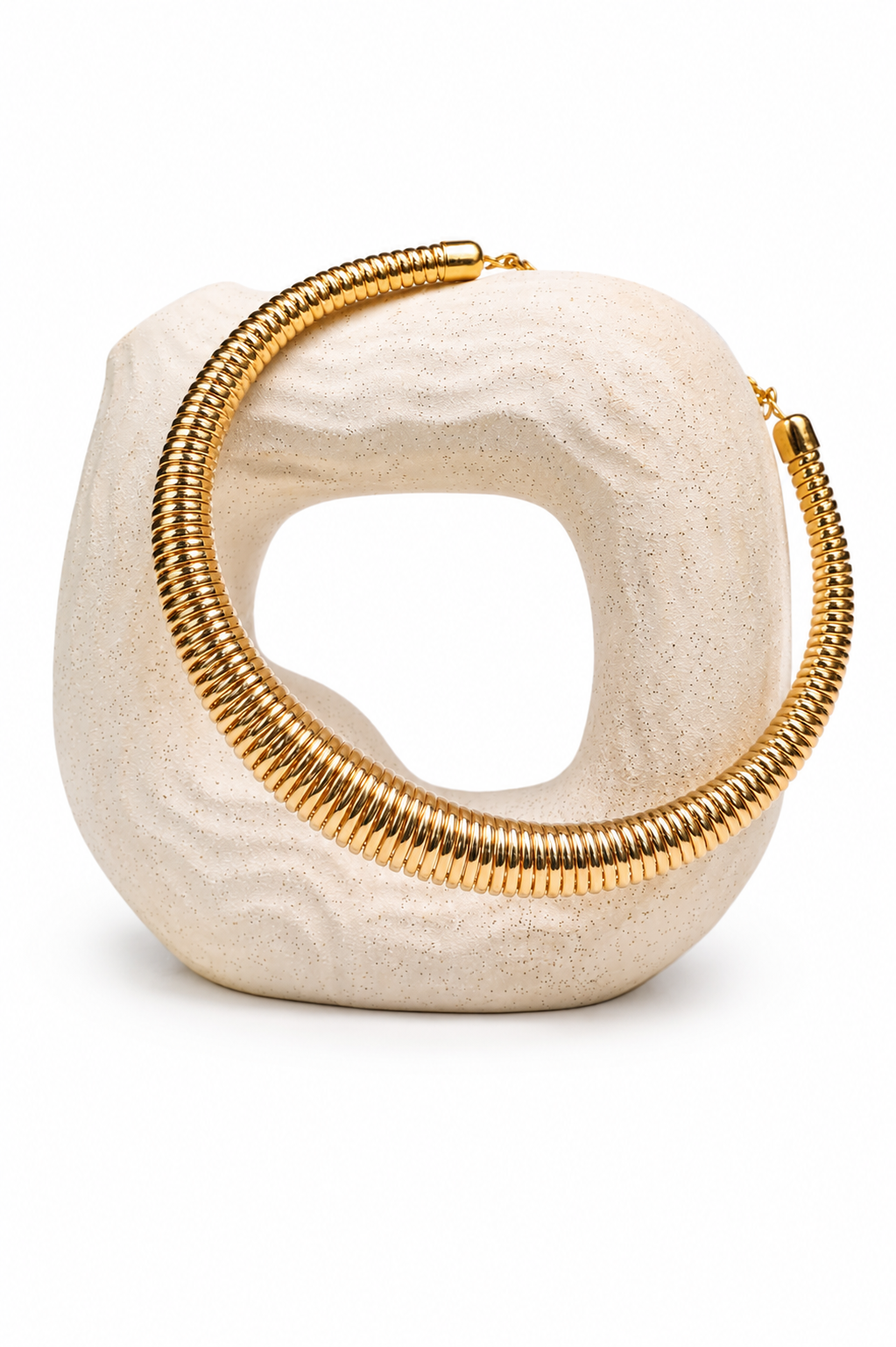 Luxury Gold Coil Chain Necklace for Women