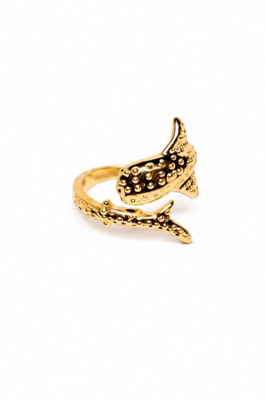 Adjustable Leaf Design Ring