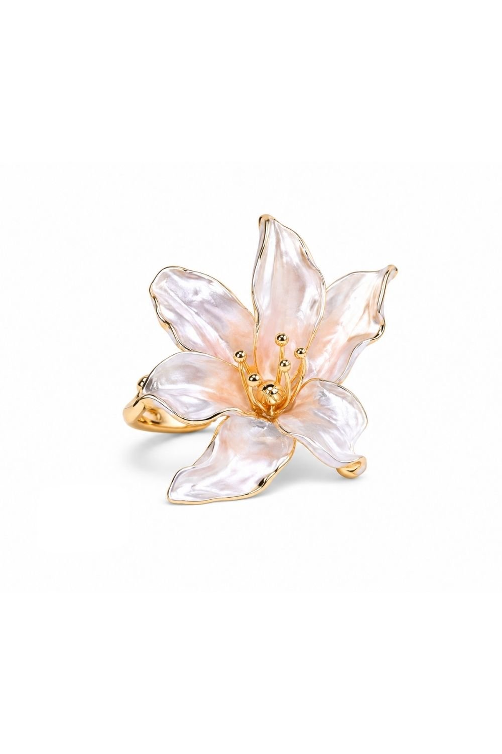 Rose Gold Butterfly Crystal Ring