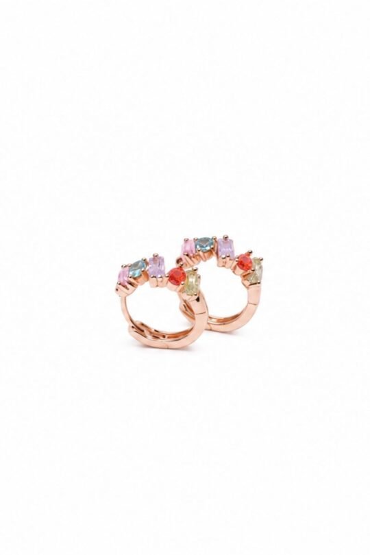 Pukhraj,Amethyst,Carnelian,aquamarine accent stone unevenly arranged natural look Earring.