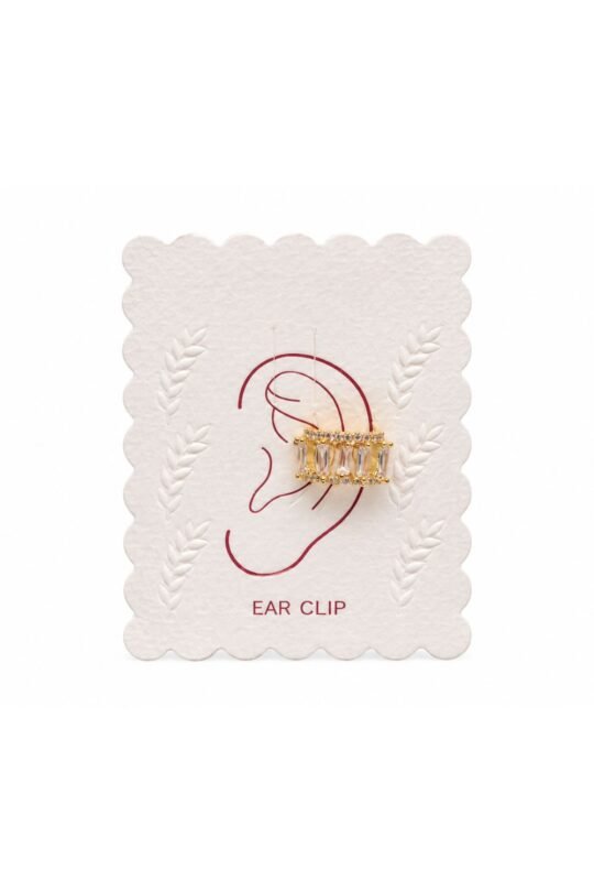 Gold-Tone Crystal Ear Clip