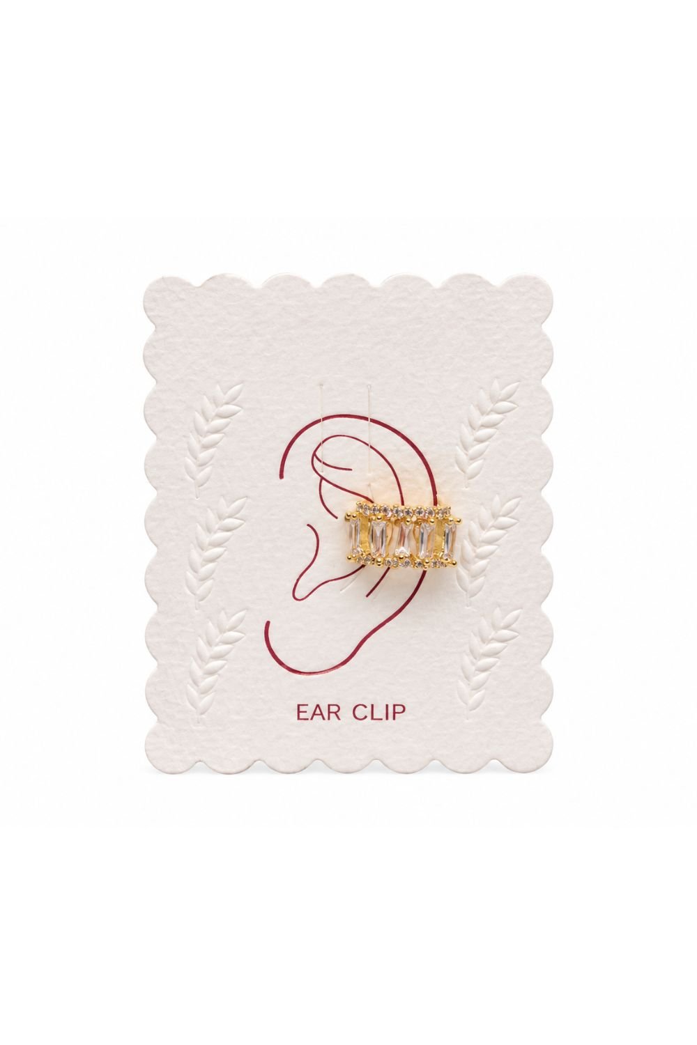 Gold-Tone Crystal Ear Clip