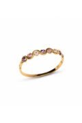 Gold-Tone Multicolor Gemstone accent Baby Bracelet