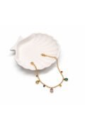 Thin beaded charm Bracelet