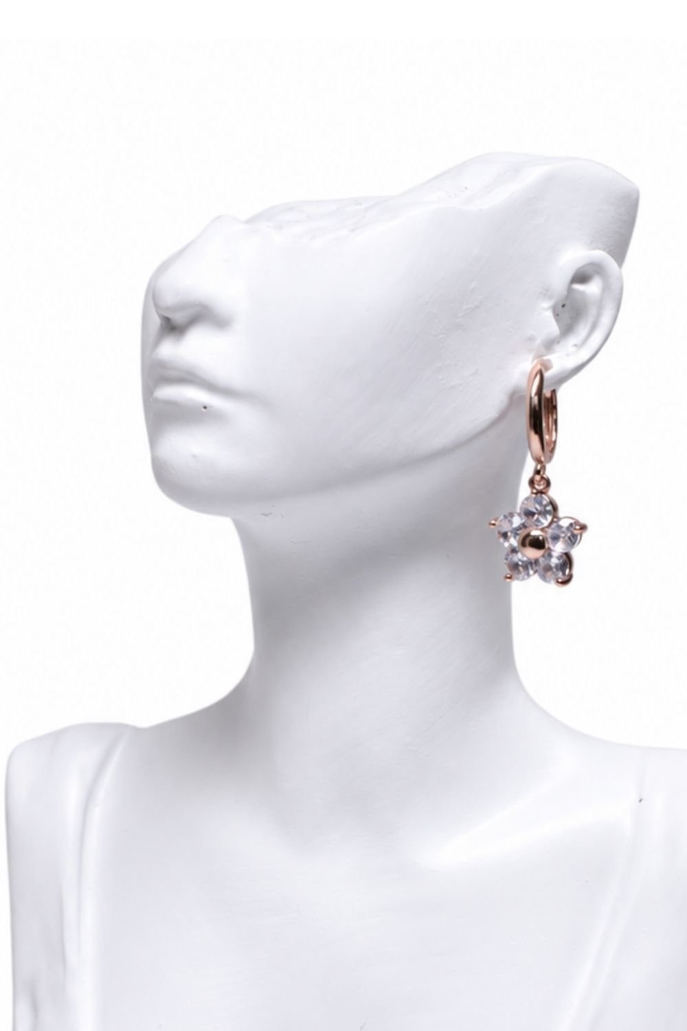 Small Compact Organized Crystal Dangle Earring