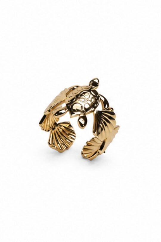 Tortoise Oyster Ring