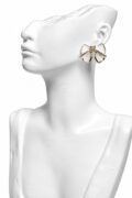 Elegant Goldy Bow Stud Earrings