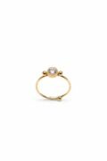 Sparkling White Ornamental Ring.