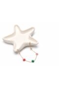 Multicolor Floral Charm thin Chain Bracelet