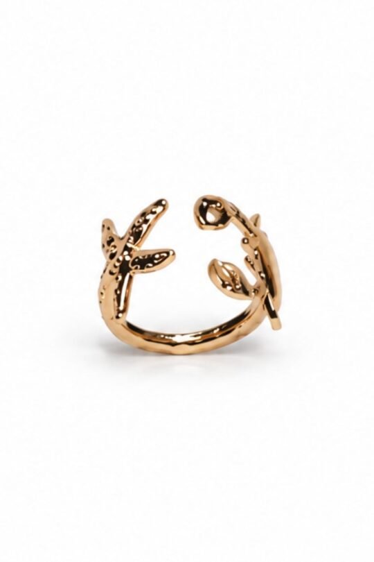 Floral Vine Gold Ring