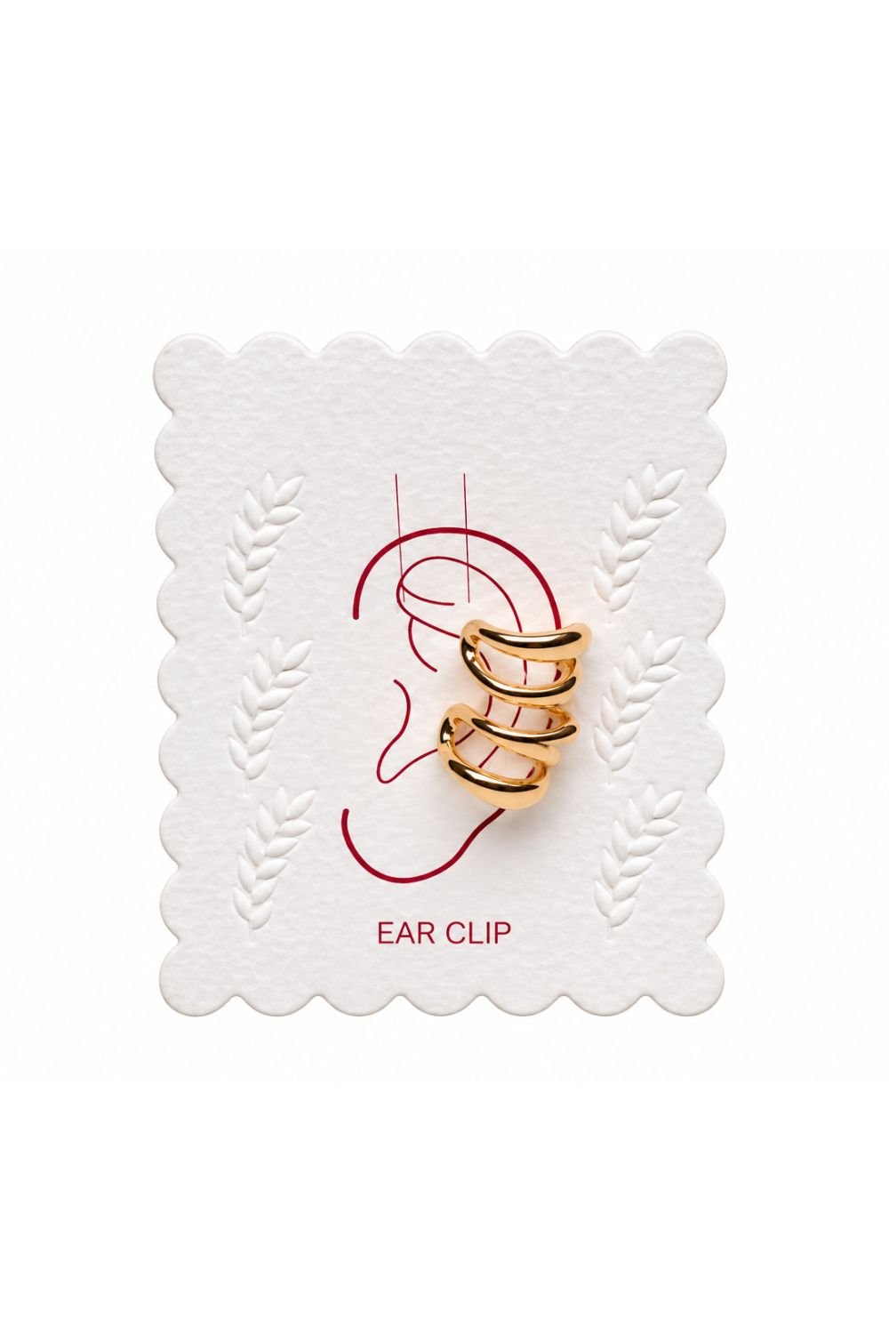 Golden Wave Ear Clip