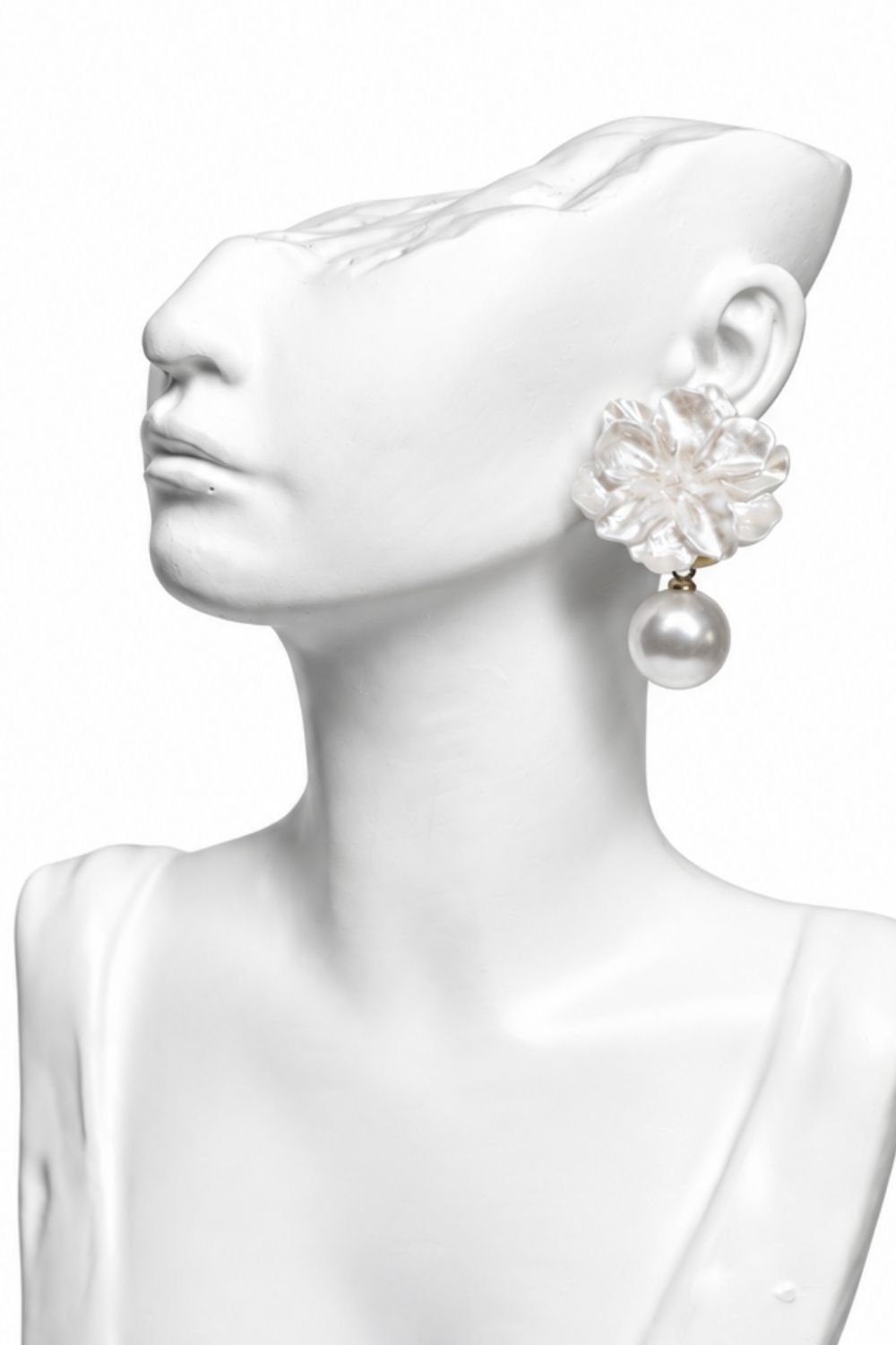 Pearl accent floral drop Earrings