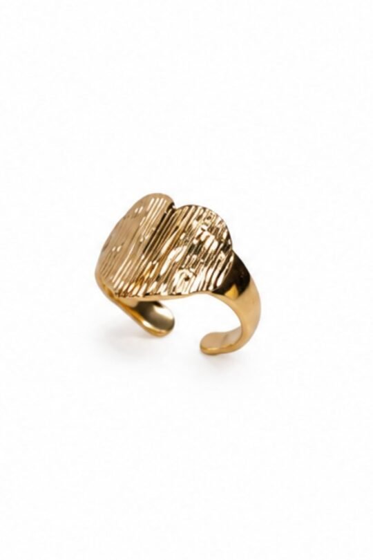 Textured Digital Heart Ring