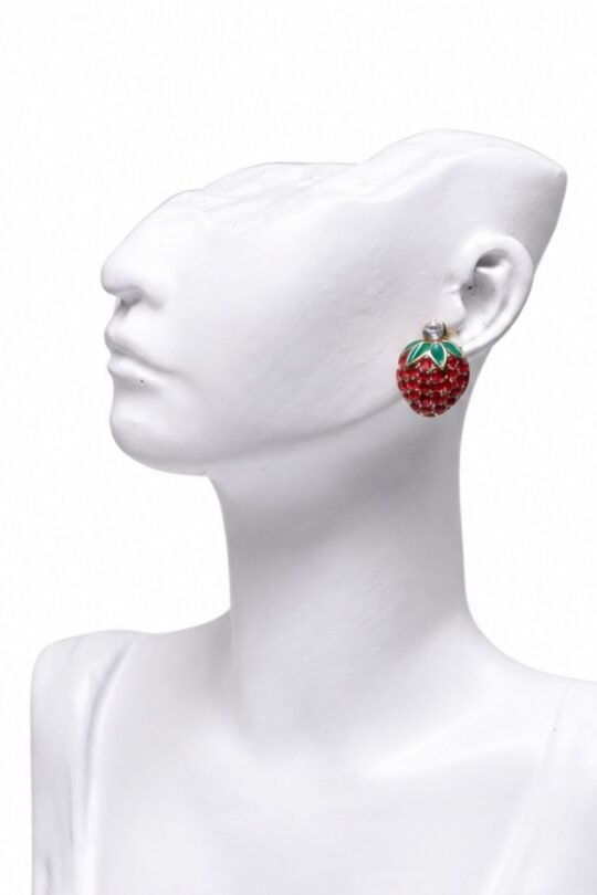 Cool Enviorment Liking Personafied Strawberry Earring