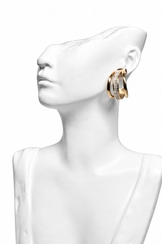 Decent Crystal Centrepiece Earring