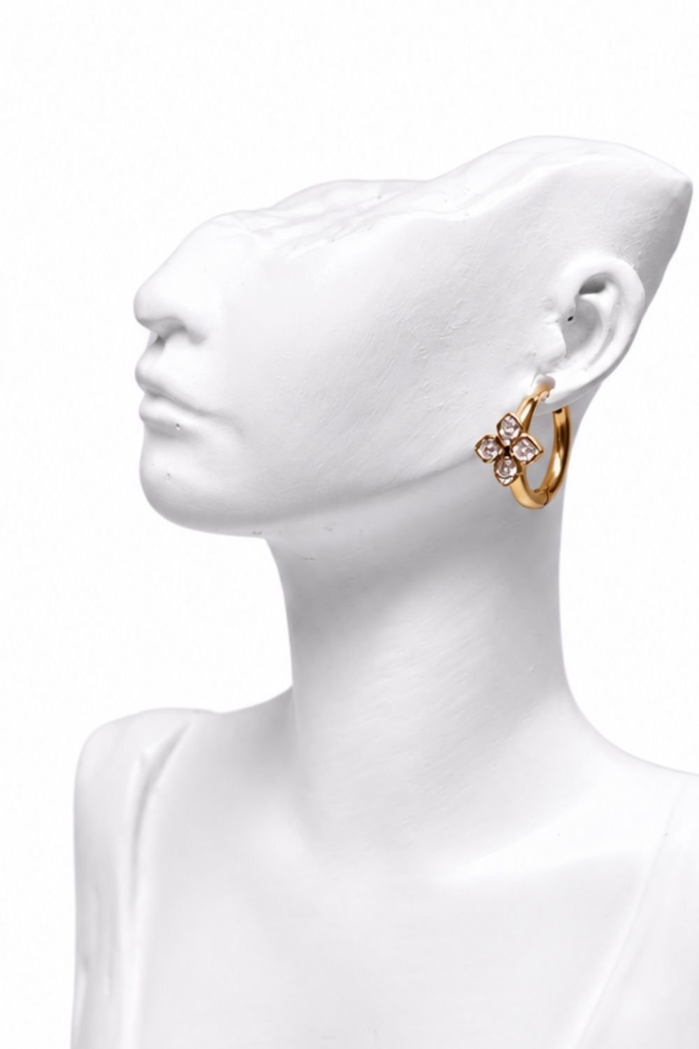 Crystal Floral Pasted Earring