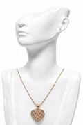 Arranged flower Heart Necklace