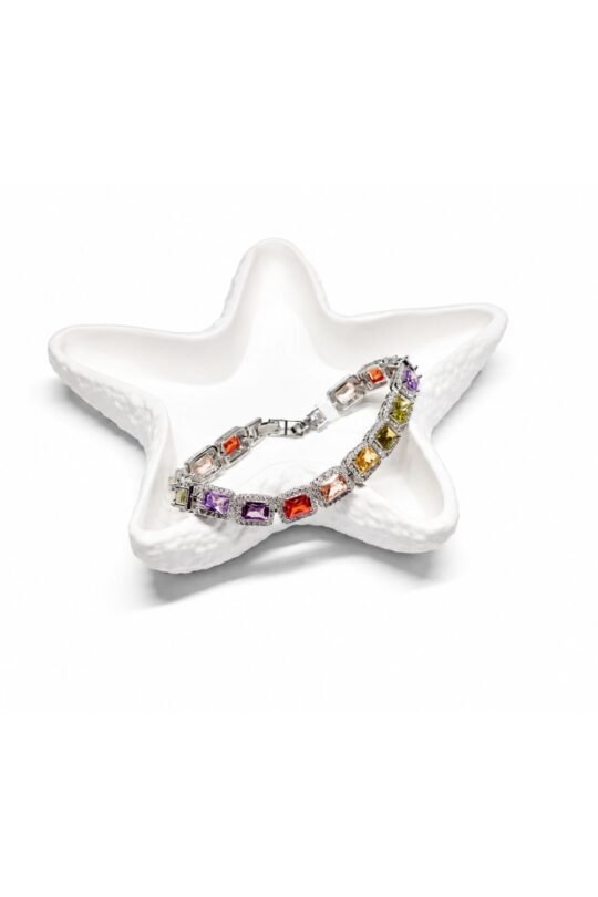 Imperial Topaz,Golden Beryl,Purple Sapphire accent Grand Bracelet
