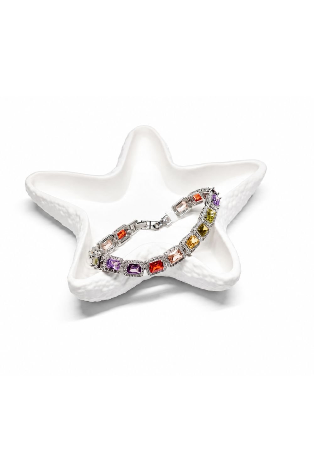 Imperial Topaz,Golden Beryl,Purple Sapphire accent Grand Bracelet