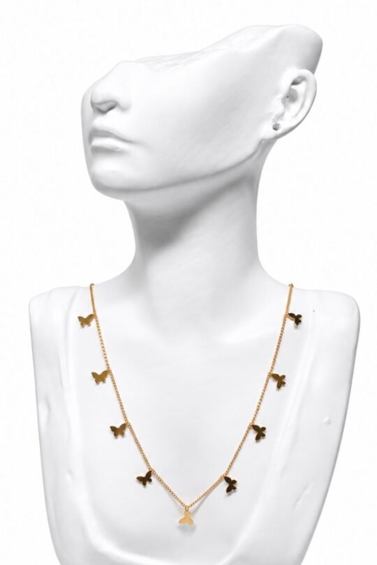 Flying Butterfly inspired chain Necklace.