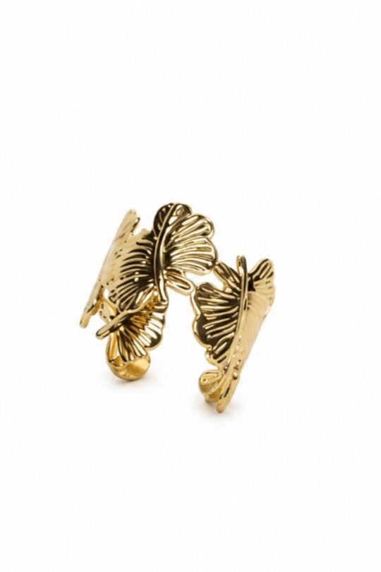 Gold-Tone Butterfly inspired Ring