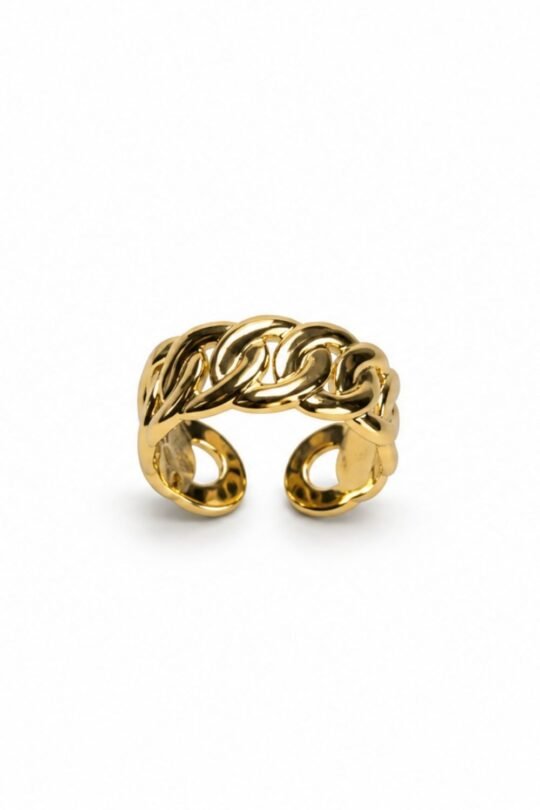 Bulgy Ring Textile Weaved accent Ring