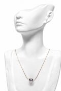 Sparkling faceted centerpiece Heart-shaped crystal pendant Necklace