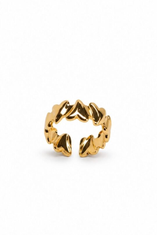 Petal Crown Gold Ring