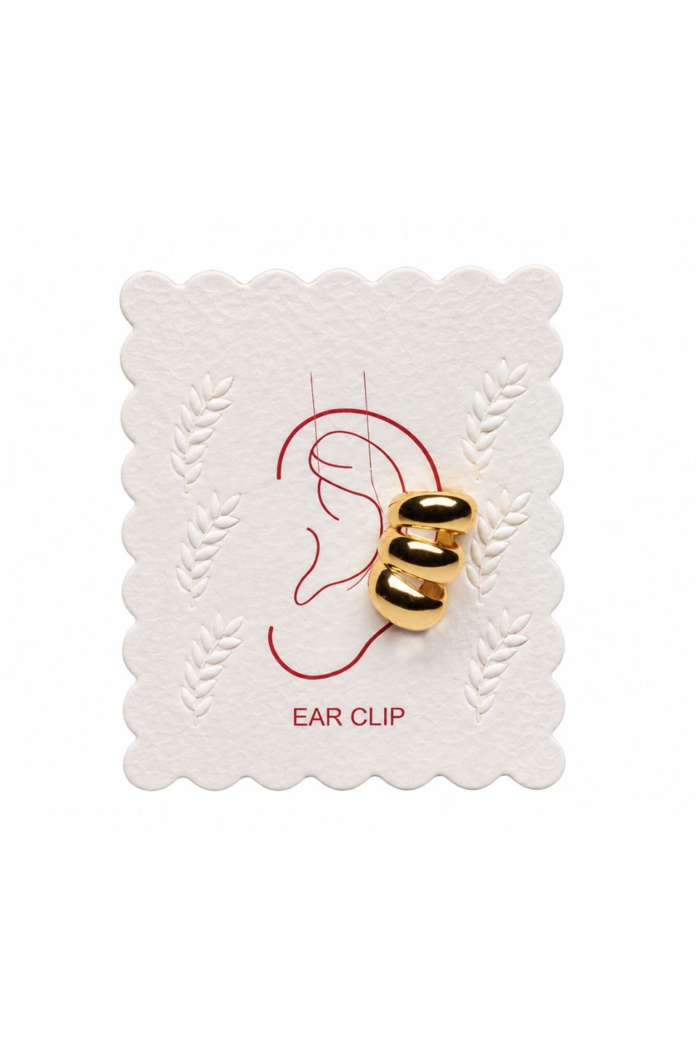 Gold-Tone Thick Multi-Band Ear Cuff