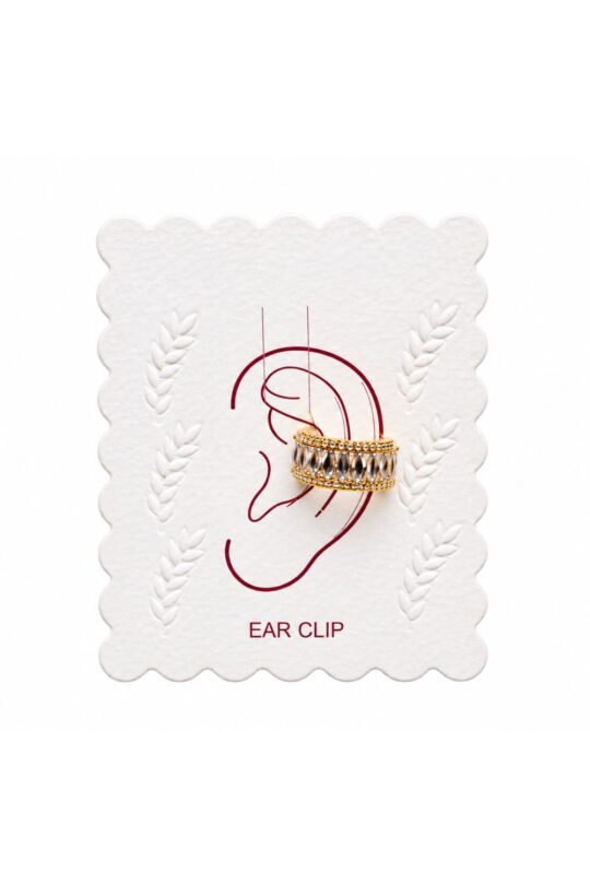 Gold-Tone Crystal Ear Cuff