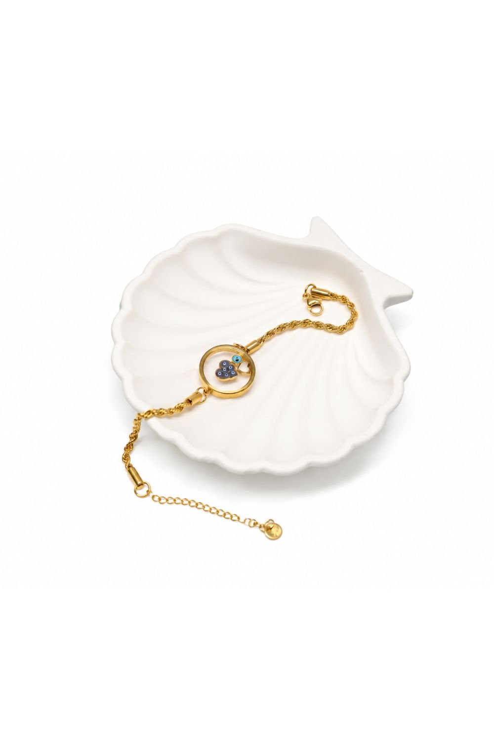 Storm Tolerant Overcomming Heart bounded by Principles strenghtened by ethical values Rope accent Symbolic Bracelet.