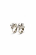 Madagascar Periwinkle ascent Crystal Petal dazzling White Earring