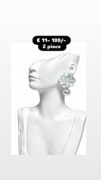 Pearl accent floral drop Earrings