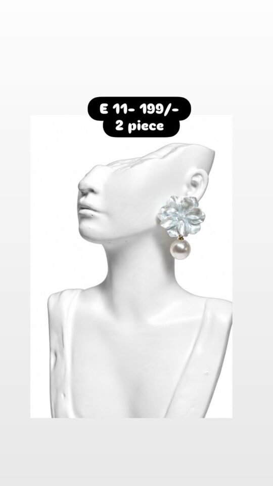 Pearl accent floral drop Earrings