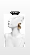 Ribbed Hoop Earrings