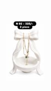 Green square pendant necklace